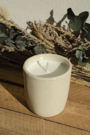Bougie mug beige