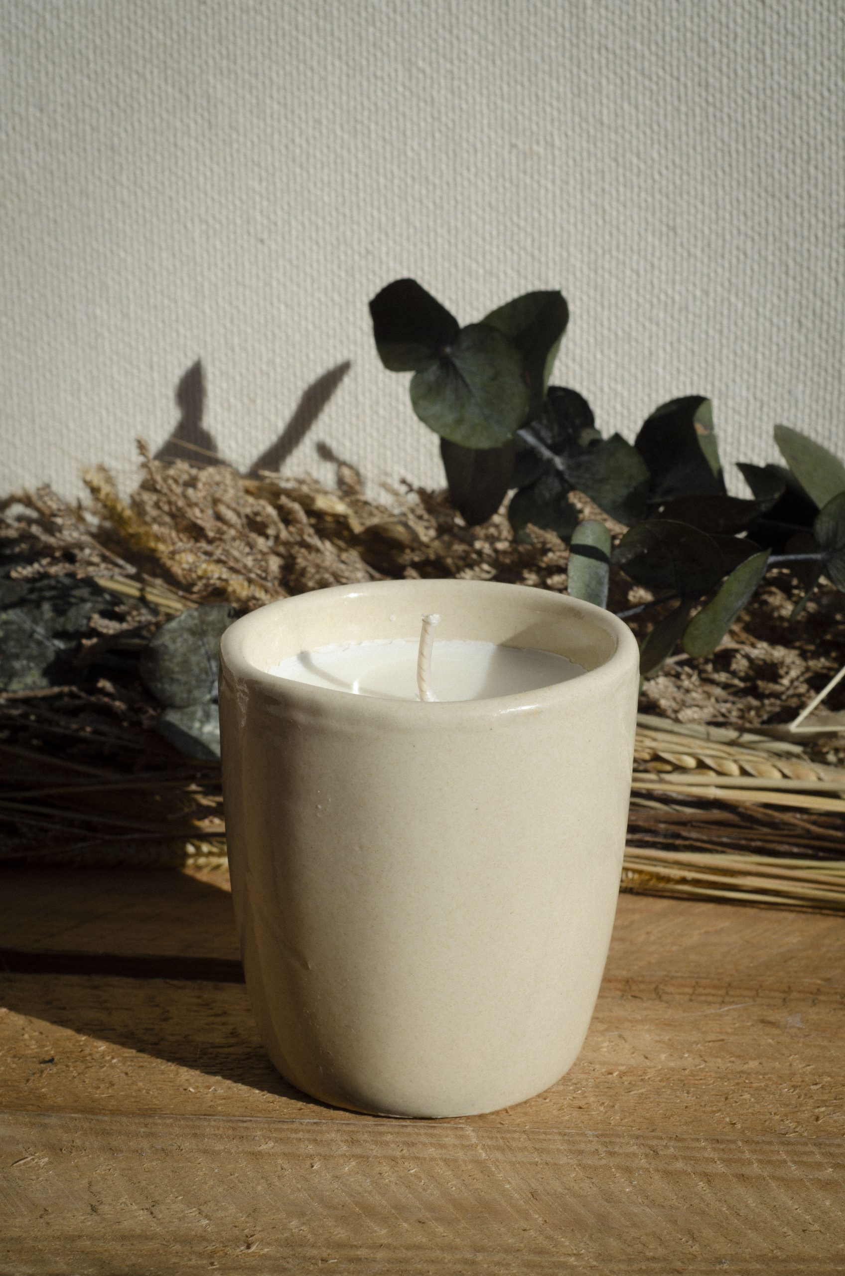 Bougie mug beige – Image 2