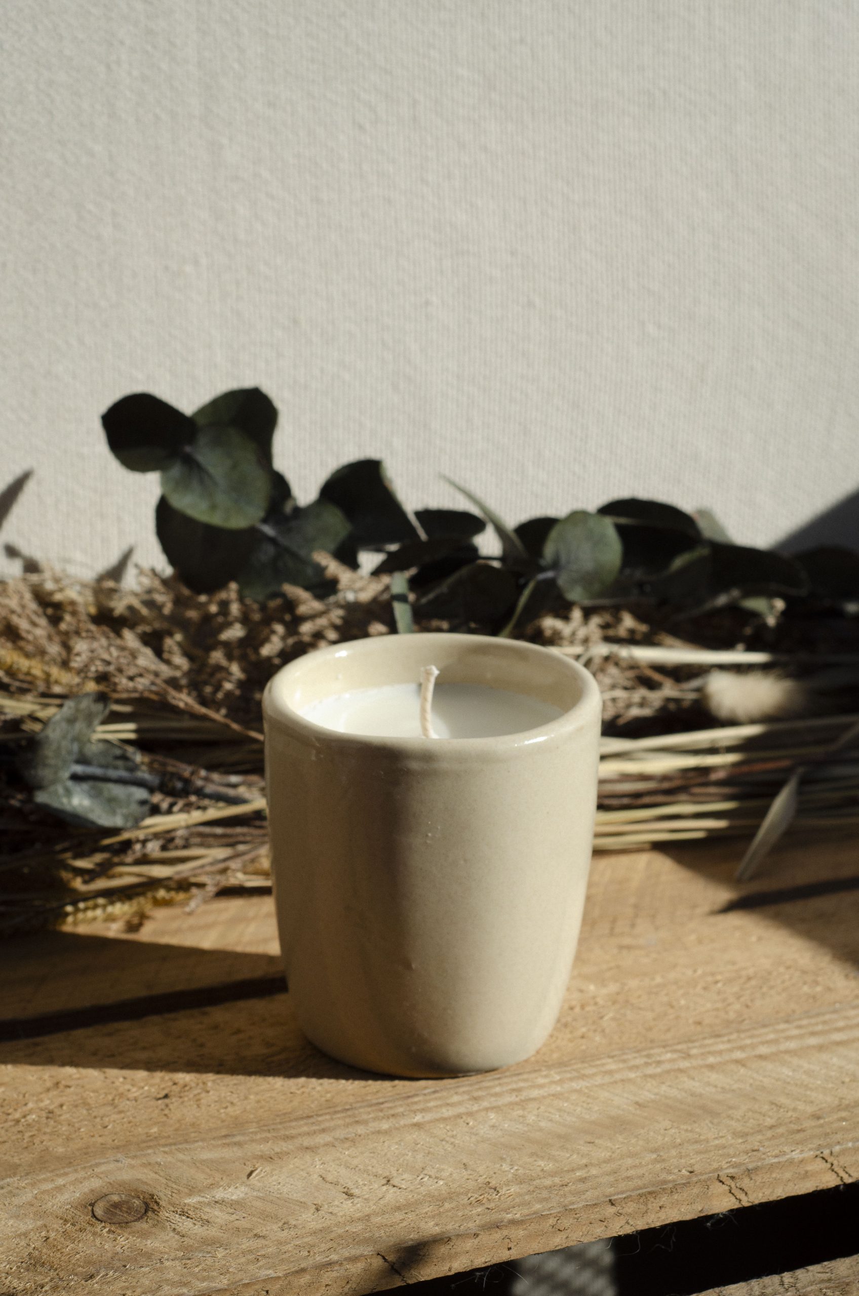Bougie mug beige – Image 4