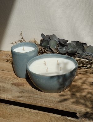 Mug bleu/vert vernis