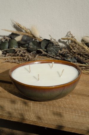 Bougie bol irrégulier coloré