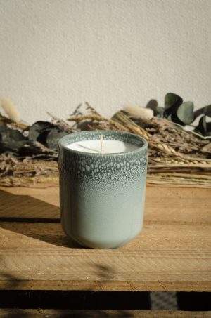 Bougie grand mug bleu