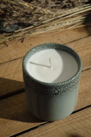 Bougie grand mug bleu