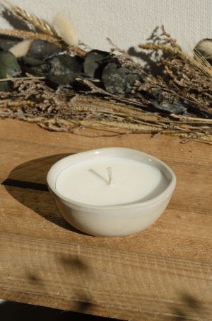 Bougie petit bol beige