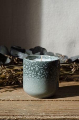 Bougie petit mug bleu