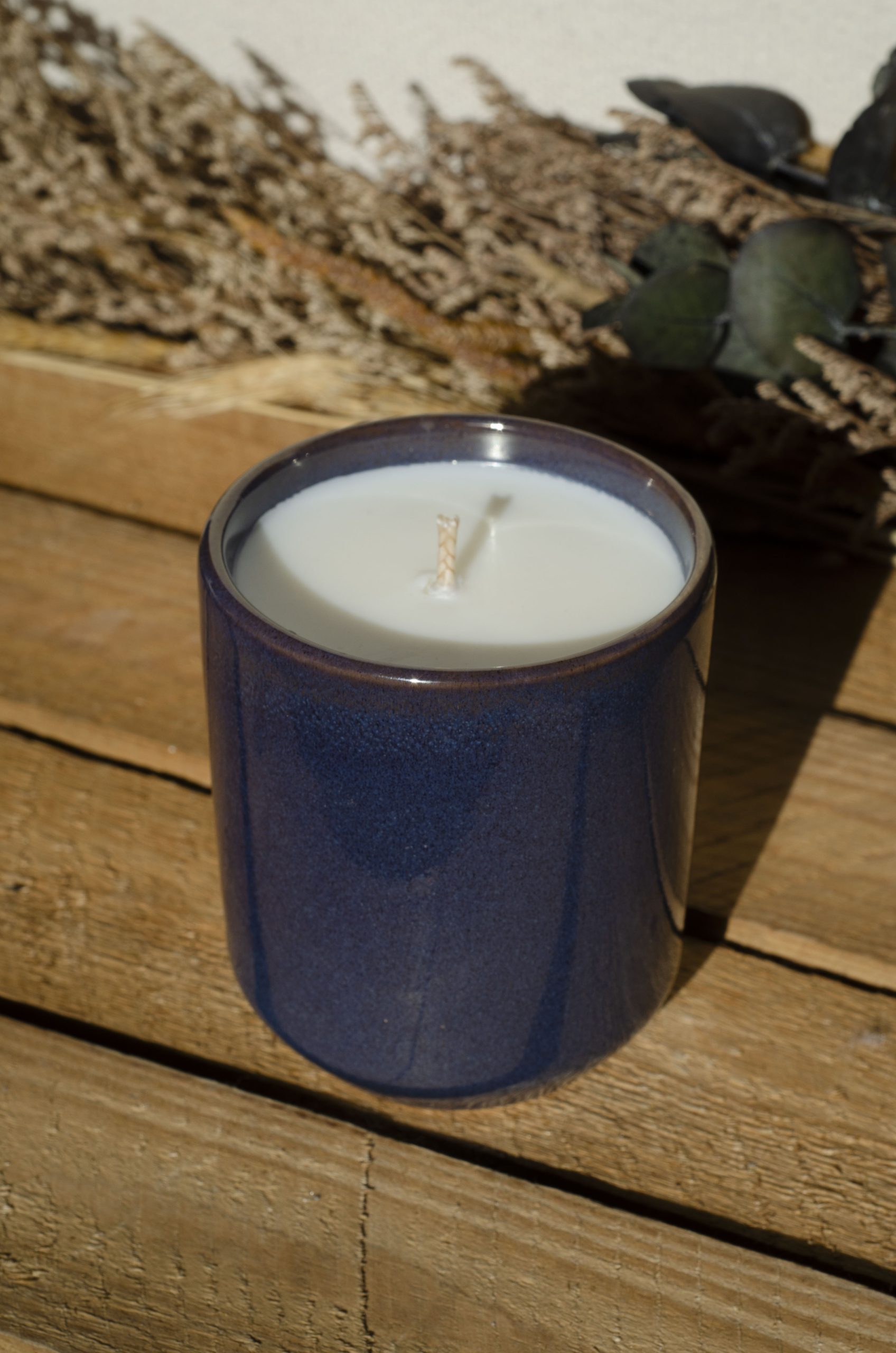 Bougie grand mug bleu nuit – Image 5