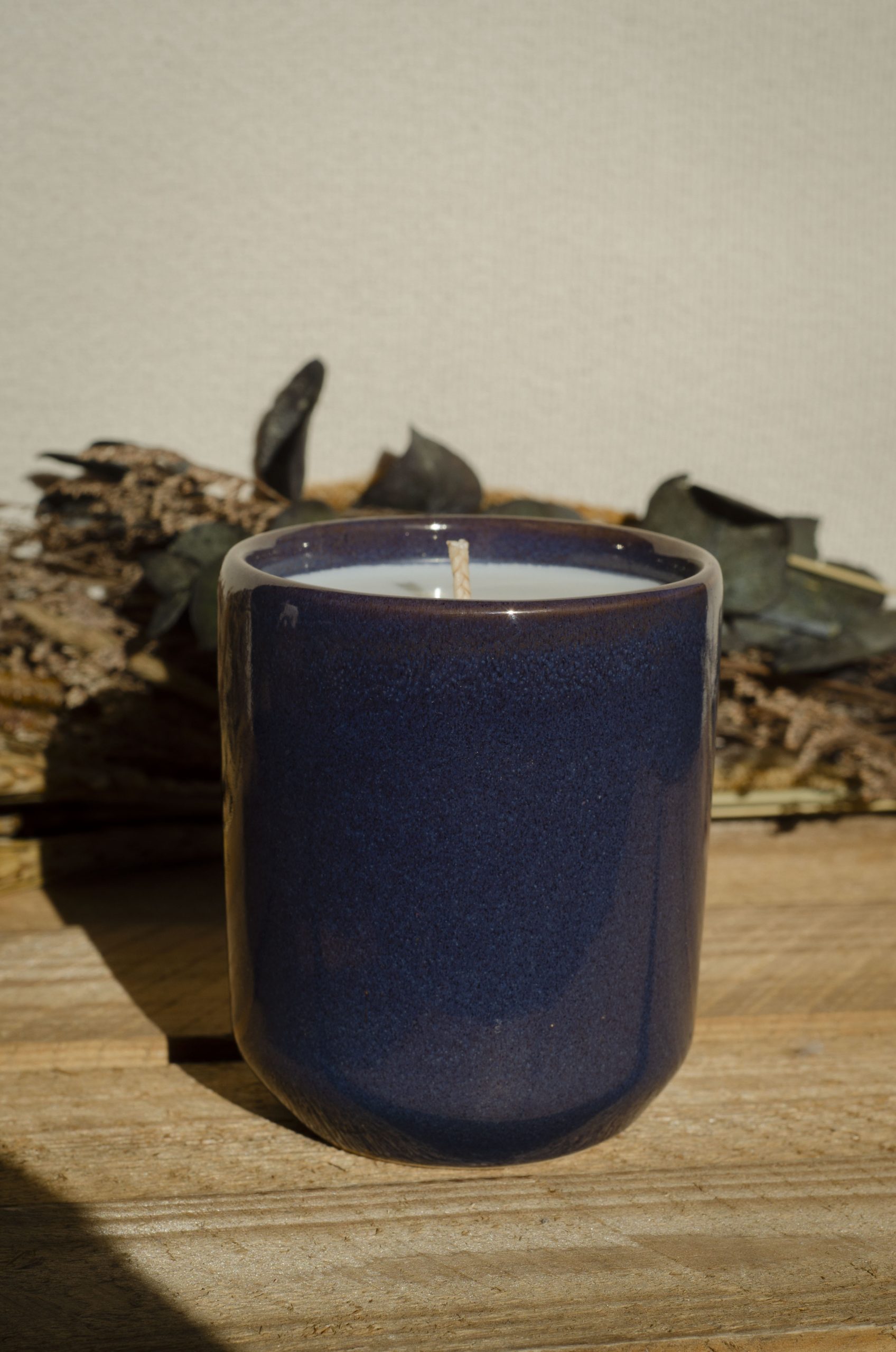 Bougie grand mug bleu nuit – Image 4