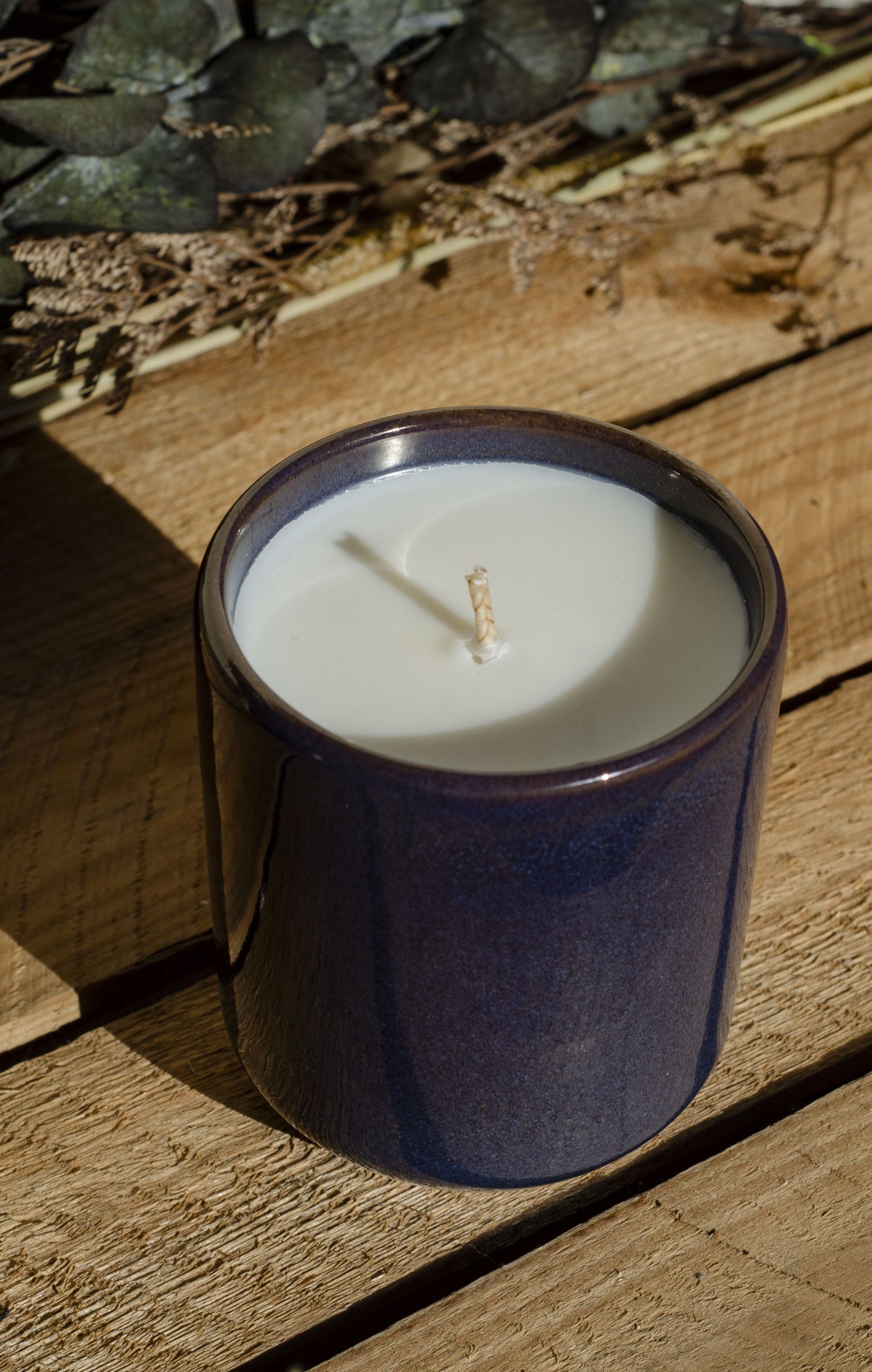 Bougie grand mug bleu nuit – Image 2