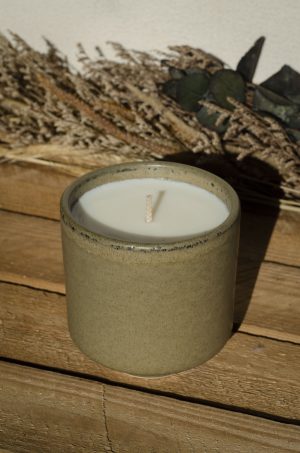 Bougie grand mug marron